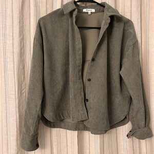 Madewell Green Button Down